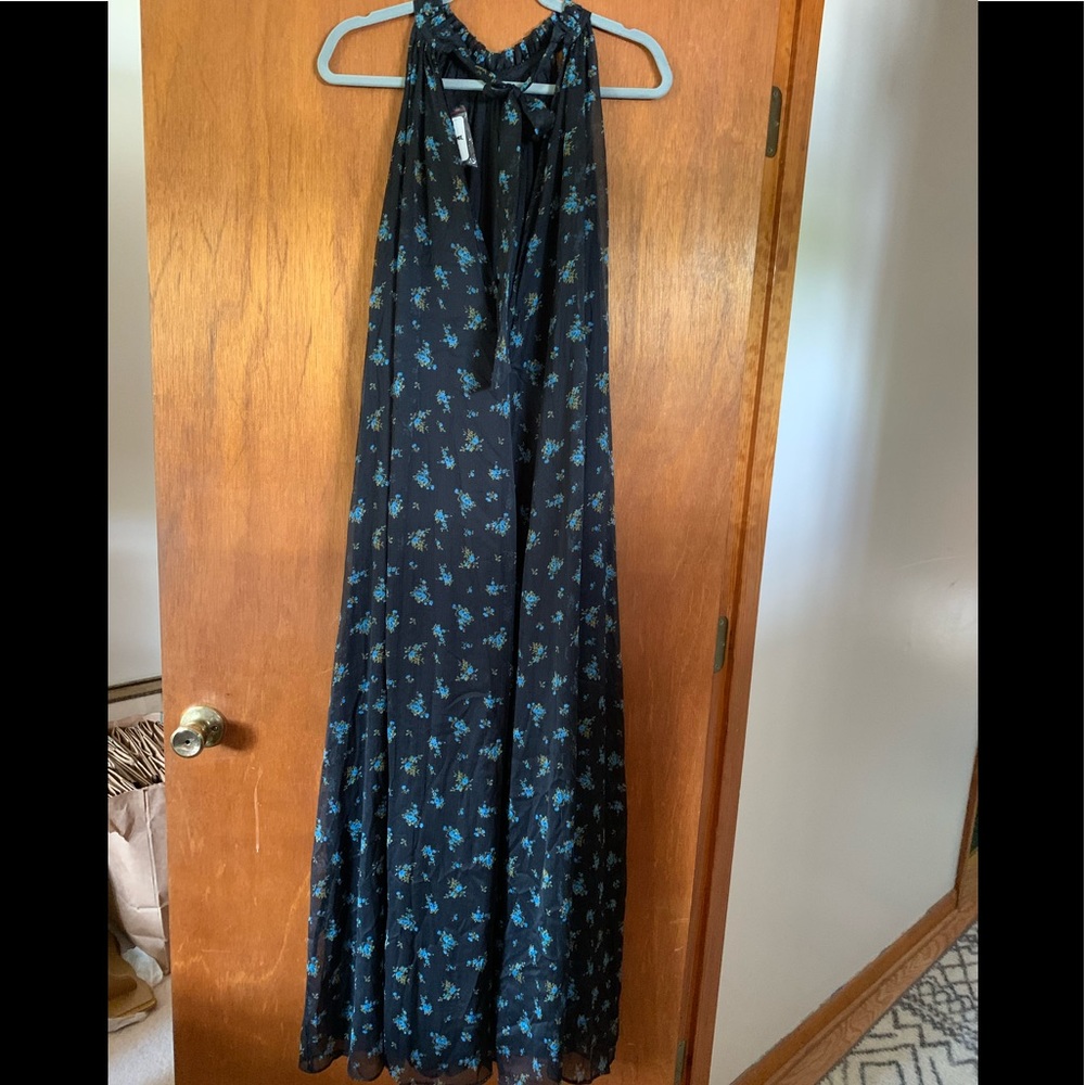 Free People The Edge Of Love Jumpsuit Black Motif Sz XS - Picture 5 of 10